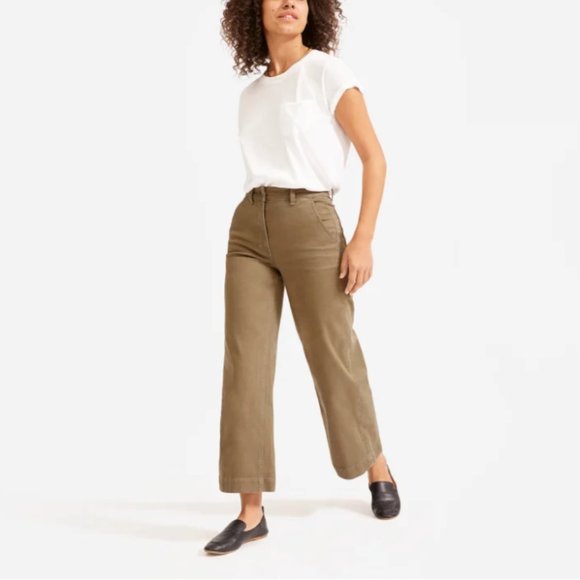 Everlane Pants - NWOT EVERLANE Wide Leg Crop Sailor Pant sz 00